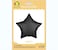 Party Time 1pc 18" Matte Black Star Shaped Foil Mylar Balloons For Mother's Day, Wedding Decoration &amp; Engagement - Birthday Party Supplies