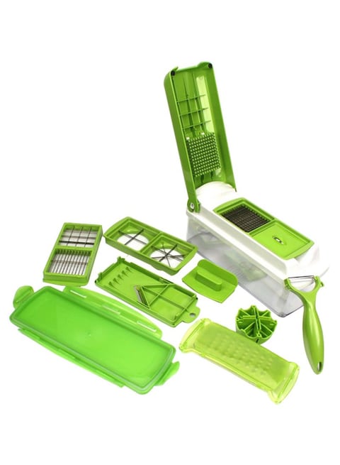 Generic Nicer Dicer Multi Chopper Vegetable Cutter Fruit Slicer Green