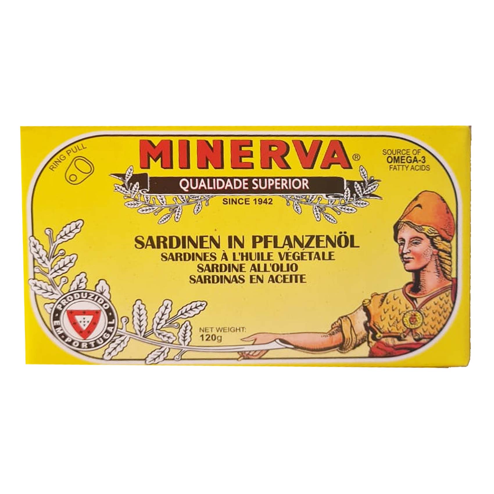 Minerva Sardines In Vegetable Oil 120GR