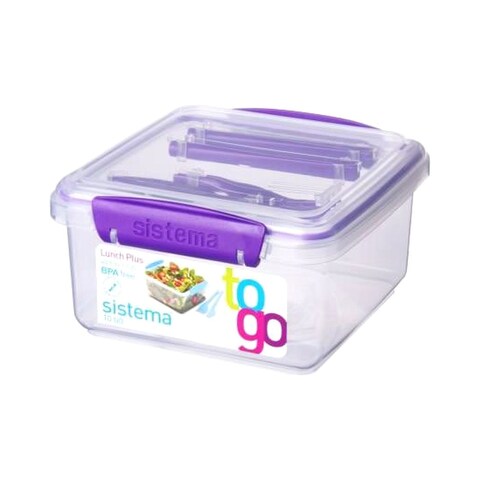 Sistema To Go Lunch Box with Cutlery - 1.2 Liter