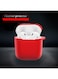 Generic Silicone Carrying Case Cover For Apple Airpods Red