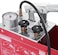 ABBASALI Hydraulic Manual Pressure Test Pump 50 Bar Pressure Test Pump 726 PSI 3 Gallon Tank 45ML Flow 1/2" Connection