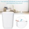 Bathroom Accessories Set of 6 Modern Design 6 Pieces Bathroom Accessory Set Soap Dispenser Toothbrush Holder Tooth Mug Soap Dish Toilet Brush Rubbish for Bathroom Home Decor (White)
