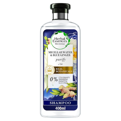 Herbal Essences bio:renew Purify Micellar Water &amp; Blue Ginger Shampoo 400ml