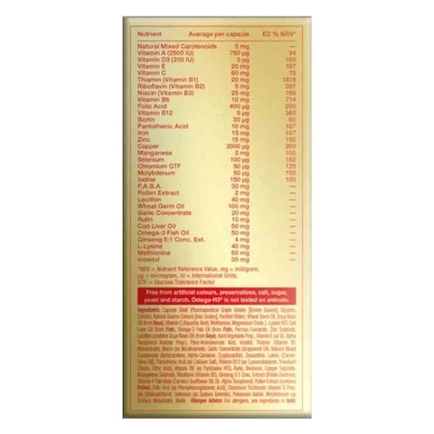 Vitabiotics Omega-H3 Supplements 30 Capsules