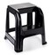 Plastic Forte Domus 2-Step Stool, Black