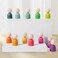 Wooden Rainbow Stacking Sorting Toys with Rack