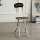 Fitto Homestyle Wooden Folding Stool, With Back Support