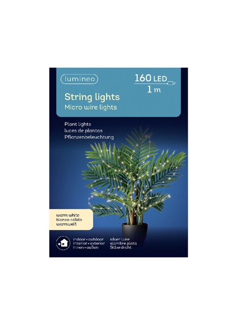 Kaemingk outdoor Micro LED plant lights steady -warm white