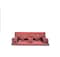 Comfy 7pcs Folding Arabic Majlis sofa set - Red/Rlack Multicolor