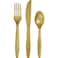 Touch Of Color Glittering Gold Assorted Cutlery 24 pcs