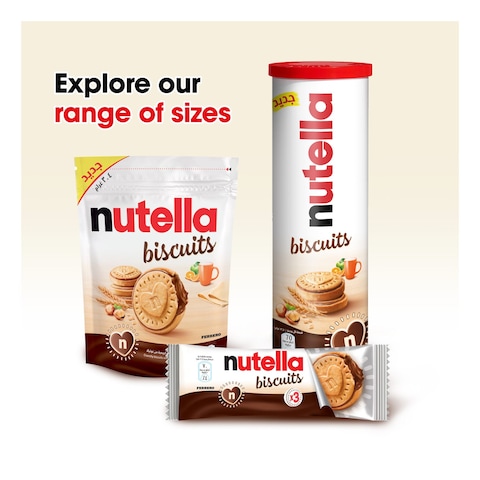 Nutella Biscuits Crunchy Chocolate Hazelnut Spread Filled Biscuit 304g