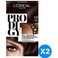 L'Oreal Paris Prodigy Permanent Oil Hair Colour Cream 4.0 Sepia Natural Dark Brown Pack of 2