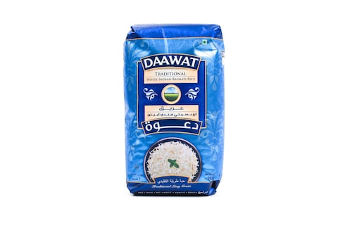 Daawat Traditional White Indian Basmati Rice 2kg