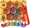 Wooden children&#39;s puzzle toy 3D puzzle bee nest box,Infant Early Childhood Teaching Beehive Game Children&#39;s Toys
