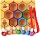 Wooden children's puzzle toy 3D puzzle bee nest box,Infant Early Childhood Teaching Beehive Game Children's Toys