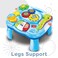 Kidwala Educational Musical Learning Table For Toddles Blue And Yellow Table With Star Fish, Turtle &amp; Sea Horse Figures With Lights &amp; Music