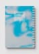 Lowha Spiral Notebook With 60 Sheets And Hard Paper Covers With Abstract Blue Texture Design, For Jotting Notes And Reminders, For Work, University, School