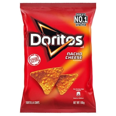 Doritos Nacho Cheese Flavored Tortilla Chips 198 gr
