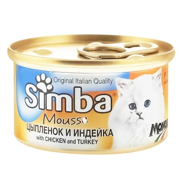 Simba Mousse Chicken And Turkey Cat Food 85g