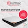 Karnak Home Super Comfort Pocketed Spring (Medium Feel) Turn-Free Mattress With 2 Free Pillows, 5 Years Warranty, Thickness 23Cm (Super King - W180 X L200Cm)