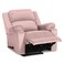 In House Velvet Rocking Recliner Chair - Light Pink - AB02