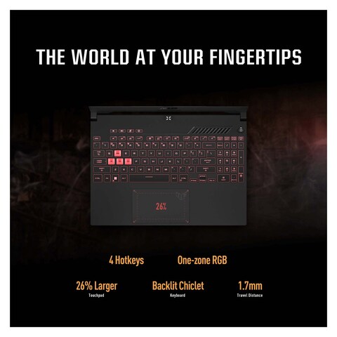 ASUS FA507NU TUF Gaming A15 Laptop - AMD Ryzen 7-7735HS - 512GB SSD - 16GB RAM - 15.6-inch - RTX 4050 - Windows 11 - Jaeger Gray