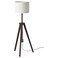Floor Lamp Brown Ash White