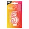 PAPSTAR B'DAY CANDLE 5 RED EDGE