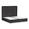 In House Alkmar Velvet Bed Frame - King - 200x180 cm - Dark Gray