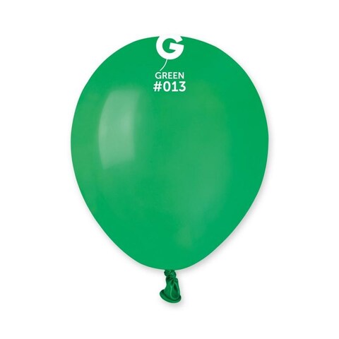 5in Round Green Latex Balloon