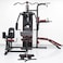 Skyland Fitness Home Gym 3 Station Heavy Duty with 71kg Weight Stack With Pull up bar Sit Up Power Tower Workout Stand Bench Press , GM-8144