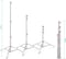 COOPIC L-290S Stainless Steel Heavy Duty Light Stand 2.9m/290cm Portable Multi-functional Photo Video Studio Lighting Photography Stands Tripod
