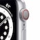 Apple Watch Series 6, 40MM, Silver Aluminum Case with White Sport Band