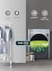 Bompani Washer Dryer 9/6 Kg, Fully Automatic Front Load Combo Wash &amp; Dry, 9 Kg Wash &amp; 6 Kg Dry, 1400 RPM, 16 Wash Programs, Quick Wash In 15min &amp; 4 Drying Programs &ndash; BI1070SSN Silver