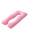 Generic U-Shape Comfort Maternity Pillow Cotton Pink 120X80cm
