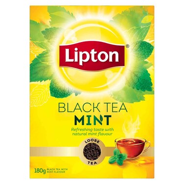 Linton Tea Buy Lipton Flavoured Black Loose Tea Mint 180g Online | Carrefour UAE