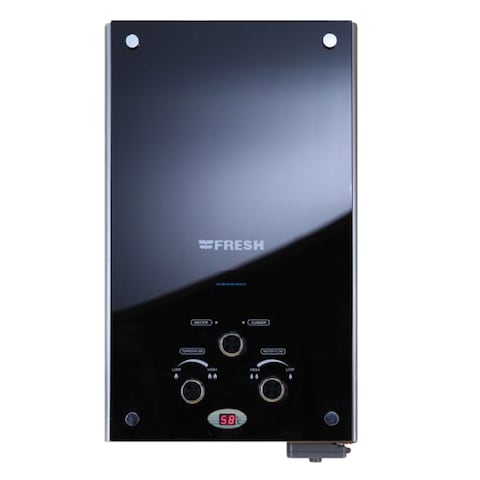 Fresh Gas Water Heater - 10 Liters - Crystal Black