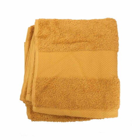 Cotton &amp; More Plain Face Towel - 50x100 cm - Mustard
