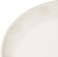 Flamingo Pearl Leaf Oval Plate, White, 16 Inches, FL9041MW