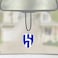 Al Hilal Football Club Logo Car Mirror Hanging Pendant Mini Metal Decoration Chain 1 Pcs