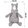 DEO KING Rhino Simulation Vocal Interactive Plush Dog Toy 10*20*8cm