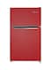 Nobel 111 L Gross / 86 L Net Capacity Double Door Refrigerator, Defrost, Recessed Handle, R600A Refrigerant, Inside Condenser NR110SS Red