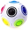 Generic Rainbow Football Ball Shaped Magic Cube Speed Puzzle Educational Toys Gift