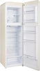 Hoover 326L Top Mount Retro Style Refrigerator, Total No Frost Design, Fresh Room, Humidity Control, Metal Texture Handle, Bottle Rack, 1 Year Warranty, Cream - HTR-M326-RC