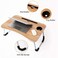 LINGWEI Laptop Table Laptop Desk Lap Tray Computer Desk Study Table Foldable Portable Laptop Bed Table Reading Table computer desk laptop desk Beige