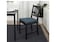 Chair pad, dark blue/striped42/35x40x4 cm