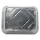 Falcon Rectangle Aluminium Container With Lid Silver 3.25L 10 PCS