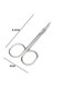Eyebrow Trimmer Scissor Silver