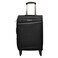 Cosmo Nova 8 Wheel Soft Luggage Trolley Black 80cm